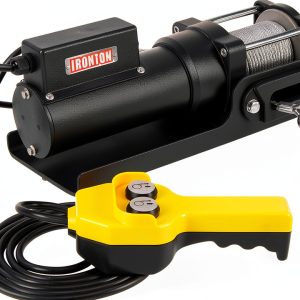 Ironton AC-Powered Electric Winch, 1500-Lb. Capacity, Steel Wire Rope, Model# AC1500-0